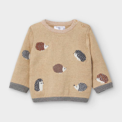 西班牙mayoral女婴刺猬针织衫