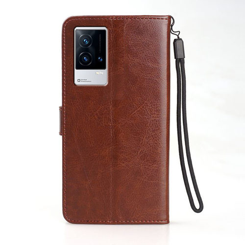 适用VIVOV2141A手机壳翻盖V2141T外壳6.78英寸iQOO8Pro保护套皮夹艾酷新款iQOO8Por磁扣爱酷钱包款ipoo8PRO插