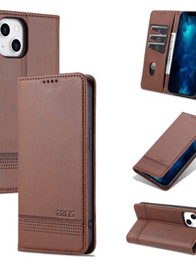 适用苹果15手机壳插卡A3092保护套6.1英寸iPhone15外壳翻盖A3089插卡IP15全包A2846磁扣A3090钢化膜潮女软壳?