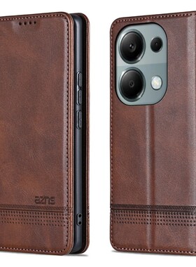 适用POCO M6PRO手机壳6.67英寸POCO M6 PRO保护套翻盖外壳皮夹pocophone硅胶poc0钢化膜poco插卡p0c0软壳潮女