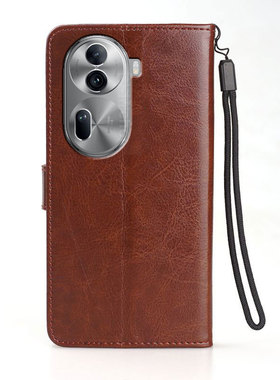 适用OPPOPJJ110手机壳皮夹OPPOReno11Pro外壳6.74英寸保护套翻盖reon11PRO磁扣ren011PRO软壳RONE11PRO插卡RO