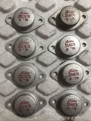 原字进口 2SA679 2SC1079拆机老东芝 金封音频发烧配对管保真现货