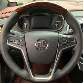 别克君越方向盘套真皮专车专用手缝全包把套头层牛皮 14款