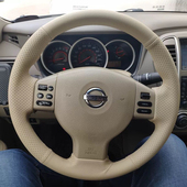 日产经典 骐达把套专用手缝全包 轩逸方向盘套真皮骊威颐达轩逸老款