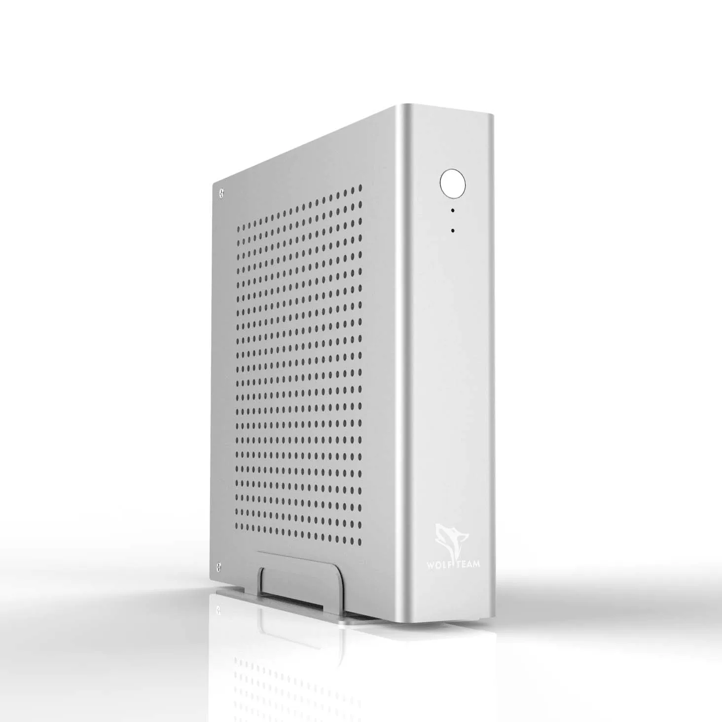Миниатюрная all-aluminum корпус ITX материнская плата поддерживает серийное изготовление полупремиум платы 17x17 материнская плата источник питания DC
