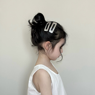 儿童发饰韩系女童发夹边夹碎发夹 刘海夹头饰 彩色波点宝宝bb夹