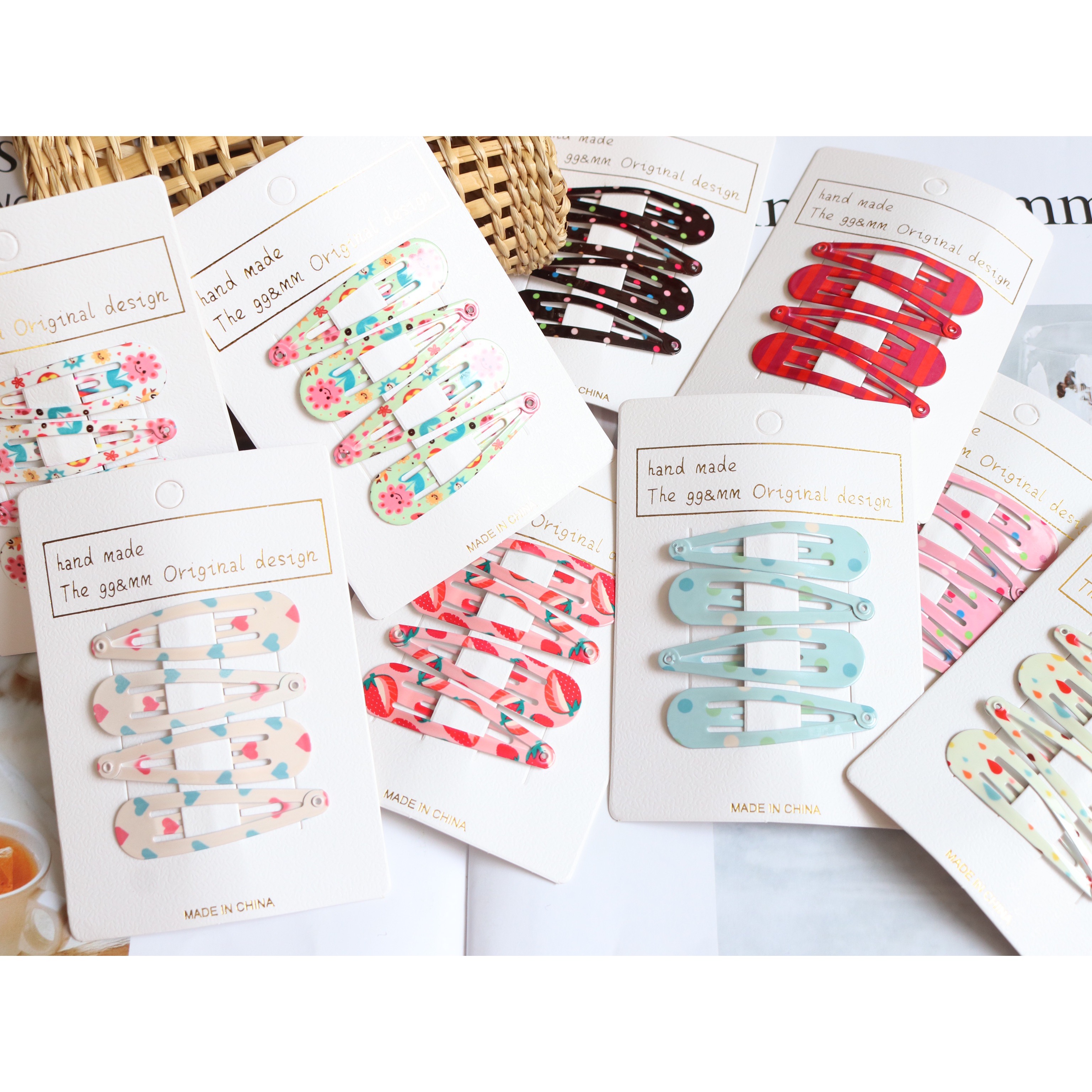 4个一组韩国可爱风时尚宝宝bb夹