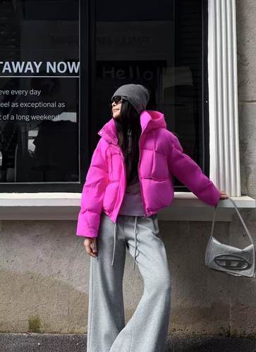 甜美校园风短款羽绒服女2025冬季新款时尚减龄连帽羽绒外套潮ins