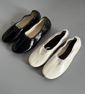 Phoebe philo同款内增高软底牛皮浅口手工奶奶鞋芭蕾舞鞋女鞋单鞋