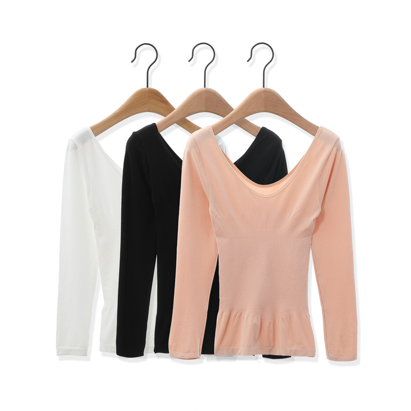 低胸超薄款修身显瘦隐形保暖内衣