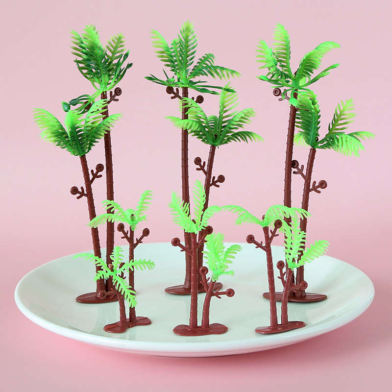 蛋糕甜品台烘焙装饰椰树恐龙森林树林绿木树叶椰子树插牌插件配件,节庆用品/礼品,节日装扮用品,淘宝优惠券,粉丝福利购,淘宝优惠卷