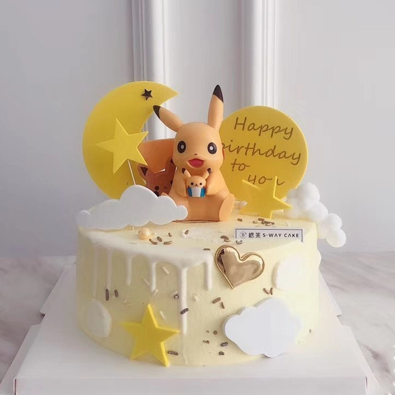儿童甜品台比卡丘公仔生日蛋糕