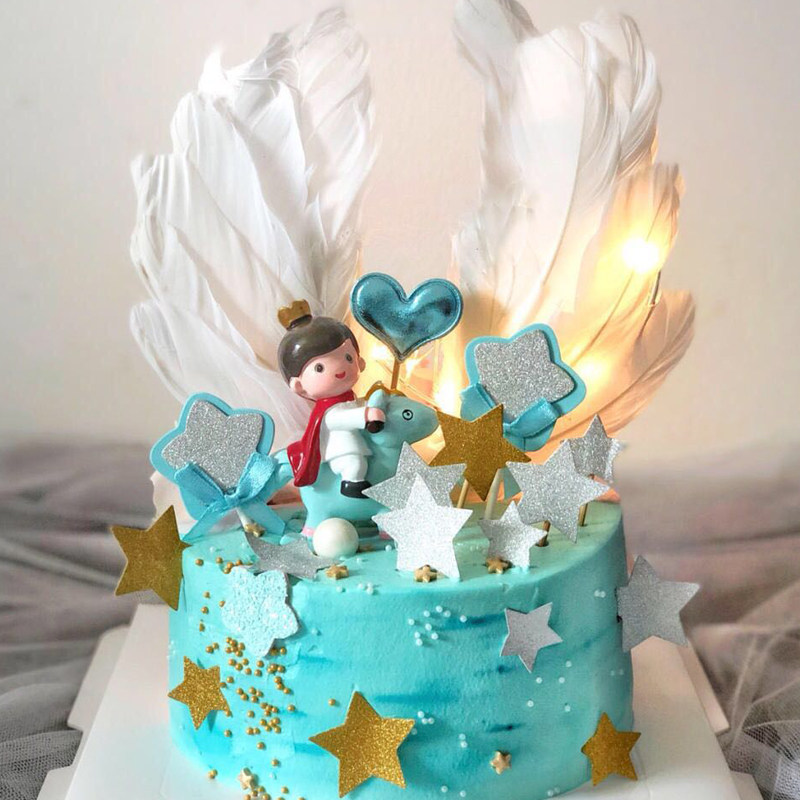 儿童宝宝周岁生日蛋糕装饰摆件
