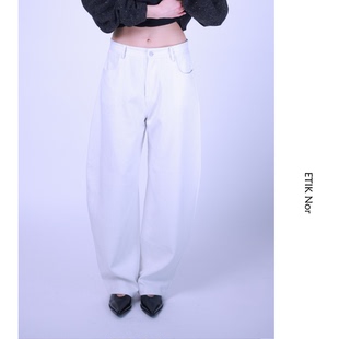 休闲长裤 瑞典黑白牛仔弯刀裤 Nor ETIK