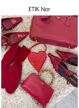 ETIK Nor 瑞典圣诞新年节日红色袜子