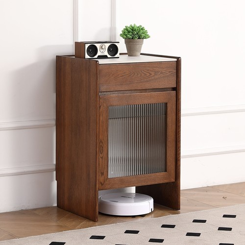 全实木扫地机器人收纳柜