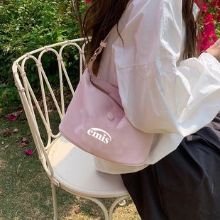 韩代正品emis轻便防水尼龙牛津布ins同款饺子腋下单肩斜挎小包女