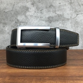 皮带自动扣简约大方裤 西装 带男 真皮头层牛皮腰带商务休闲时尚 男士