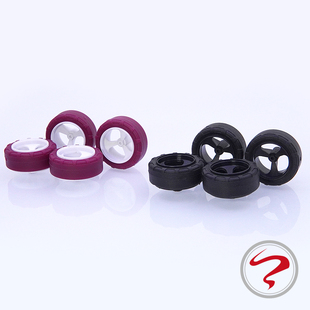 自制田宫四驱车配件小径等宽渗碳轮毂 黑硬胎 超硬胎 95635/95634