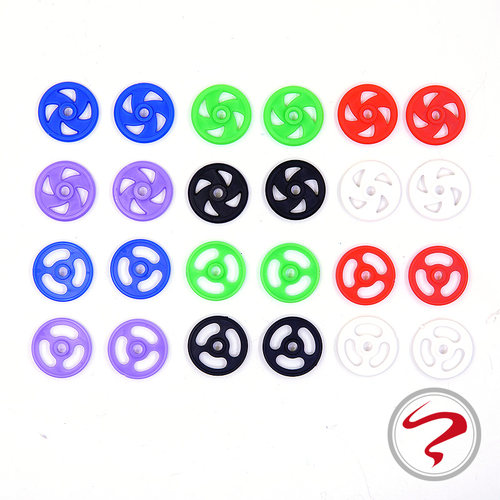 自制田宫四驱车配件 塑料19mm导轮 95391 彩色导轮 轻量化导轮