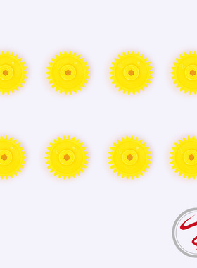 自制 田宫 TAMIYA 黄齿轮 10312 3.5/3.7 SX/S2/VS/TZ/AR 8粒装