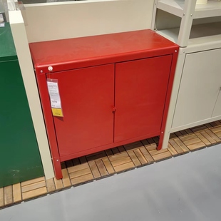 宜家正品科比约恩柜子室内/户外米黄色/绿色两色可选80x81厘米