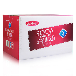25年2月产娃哈哈无气苏打水无糖饮料350ml*24瓶整箱弱碱性饮品水