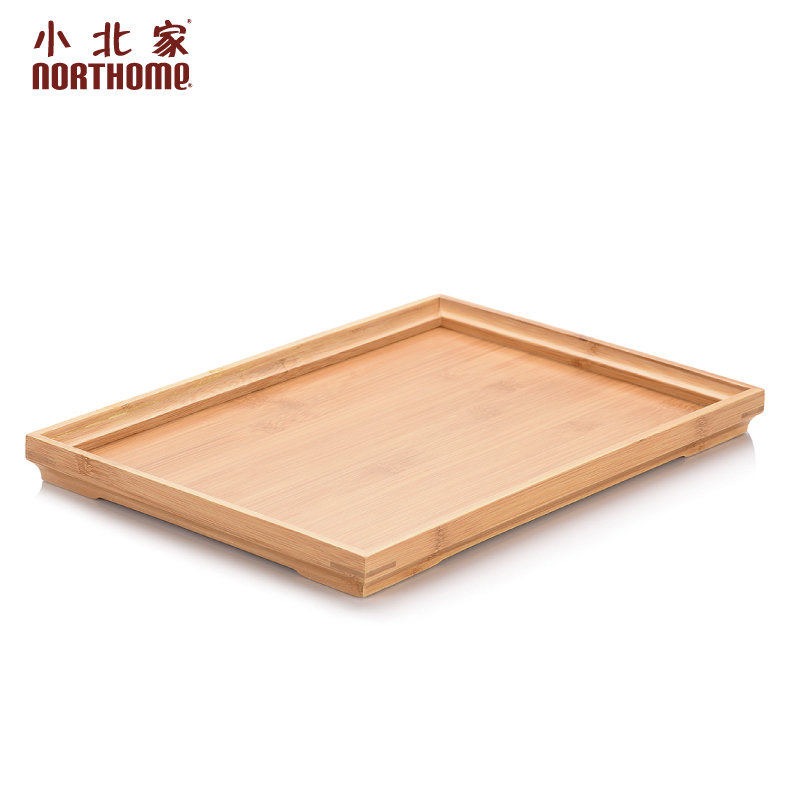 小北家 竹木茶盘长方形托盘 竹制茶托收纳盘小巧 省空间|msdalam kategori pinggan mangkuk, set teh, dulang teh - dari Buy2taobao.com untuk memberikan perkhidmatan ejen Taobao profesional membeli