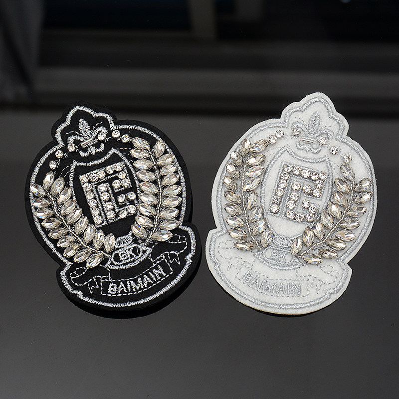 猫猫三 DIY手工钉珠皇冠稻穗辅料包包布贴补丁贴口袋徽章贴花手缝,居家布艺,布贴,淘宝优惠券,粉丝福利购,淘宝优惠卷