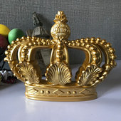 家饰壁饰背景墙壁装 欧式 复古创意挂件美式 饰品壁挂件王冠皇冠壁挂