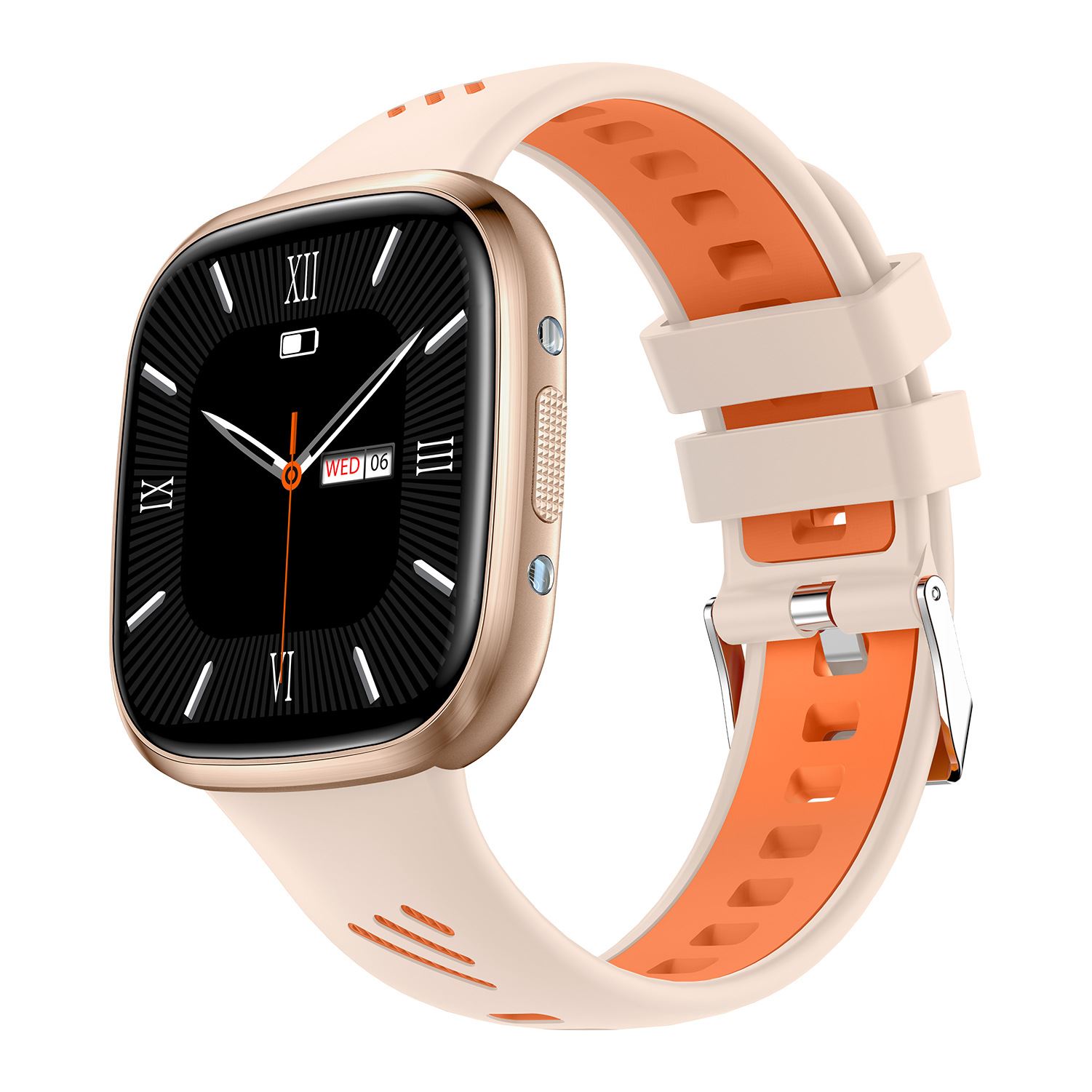 跨境HT31智能手表LED验钞灯蓝牙通话语音运动健康方形穿戴手环