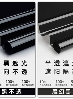 黑色膜不透明不透光阳台