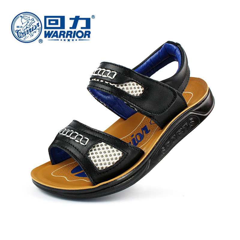 Sandales enfants en cuir WARRIOR orteil métal pour été - semelle caoutchouc - Ref 1053391 Image 5