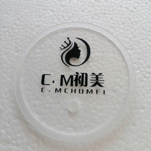 亚克力塑料马克杯玻璃杯盖定制店名LOGO水杯茶杯透明盖圆形美发杯