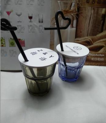 彩色硅胶饮料防尘盖吸管果汁杯