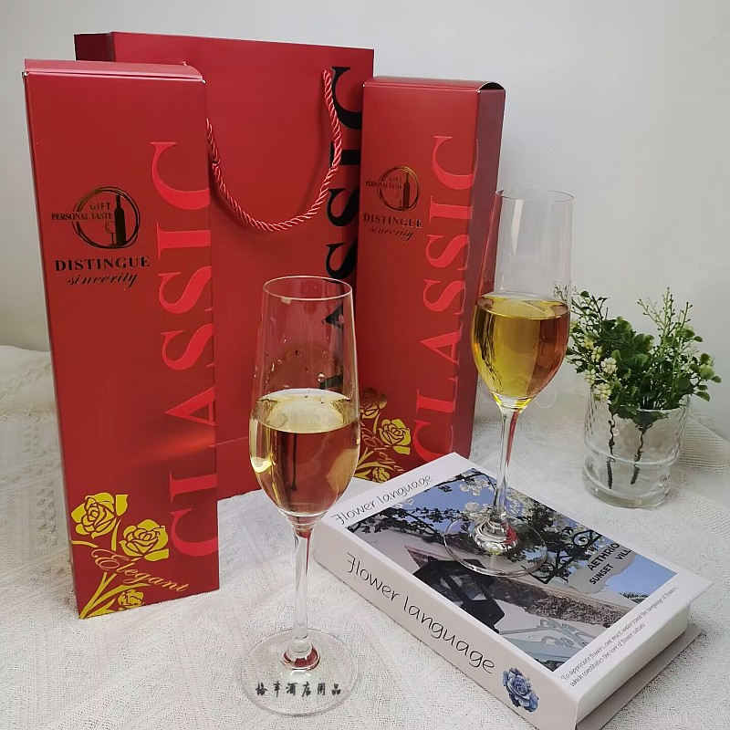 定制logo品牌水晶玻璃甜酒杯图片