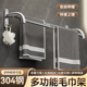 可伸缩304不锈钢毛巾杆加厚单杆双杆浴巾杆免打孔毛巾挂杆毛巾架
