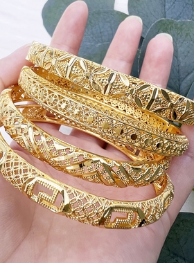 复古镂空新娘迪拜手镯