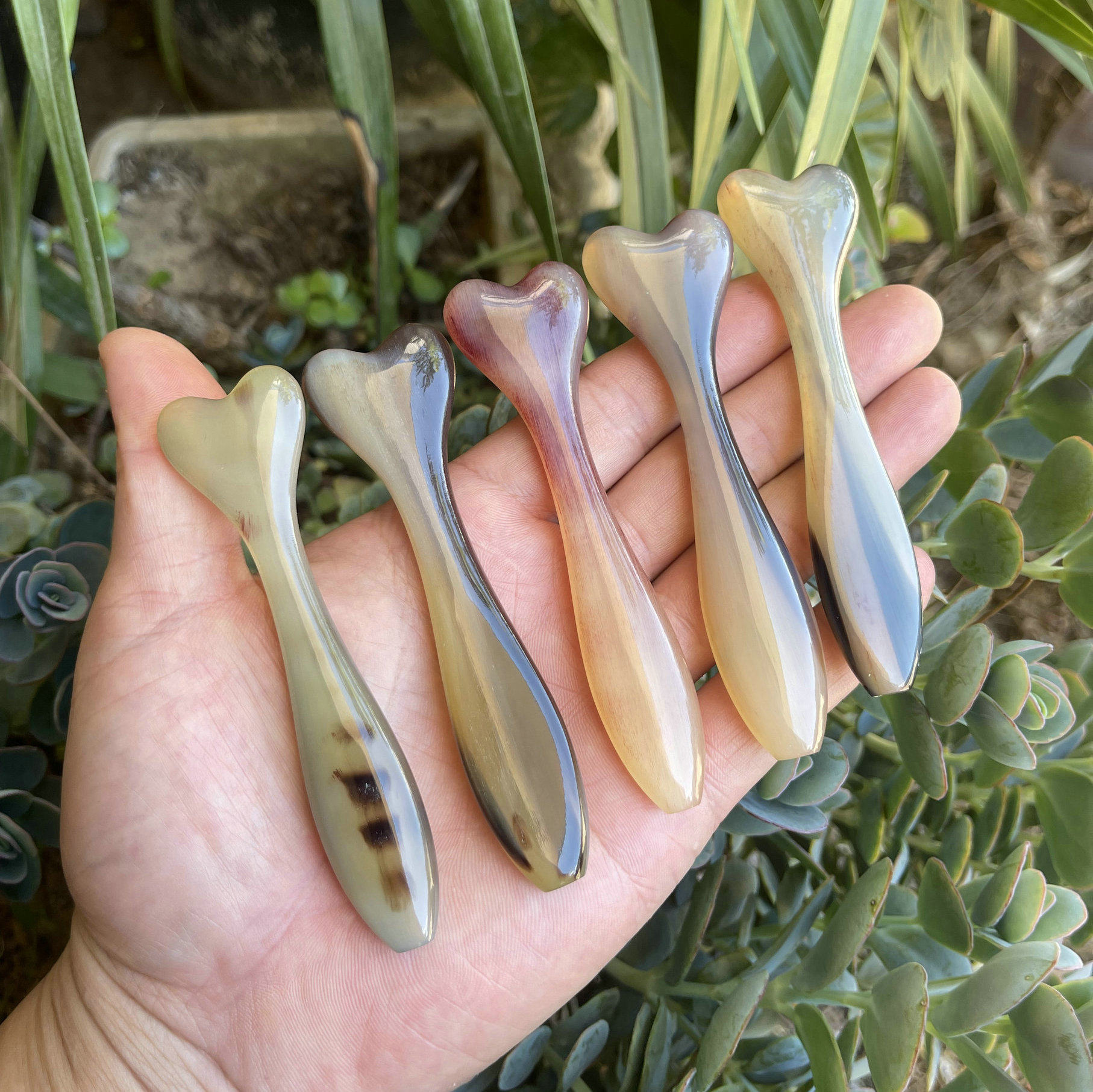 花花羊角长爱心毛衣勾针柄蕾丝手针