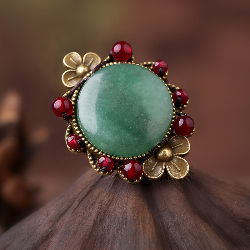 Intrigue Ethnic style Ring Forefinger adjust Tanglin jade Bracelets Retro Accessories ornament New productsin the Accessories/Fashion Jewelry, Ring/Ring  category - from Buy2taobao.com to provide professional Taobao agent buy service