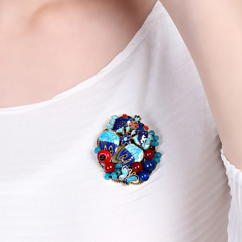 Broche femme en Matériau mixte - Ref 1173189 Image 5