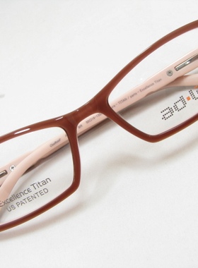 Charmant夏蒙ADLIB爱博板材近视眼镜框架AB3211 BR橙色男女款小框