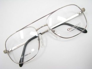 Charmant夏蒙 纯钛 眼镜架CH8105 TI 钛本色 大框 老花 眼镜框