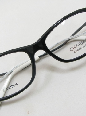Charmant夏蒙 BETA钛 眼镜架CH10894 BK 全框 黑色 时尚 个性