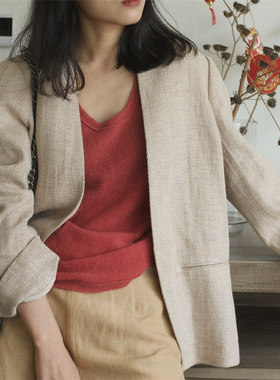 【TTDP】天天家尼罗河的礼物一生之物 | 进口天然软亚麻西服03124