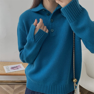 独特风格 天天家纯原100%进口山羊绒针织衫 静奢气质T1198 TTDP