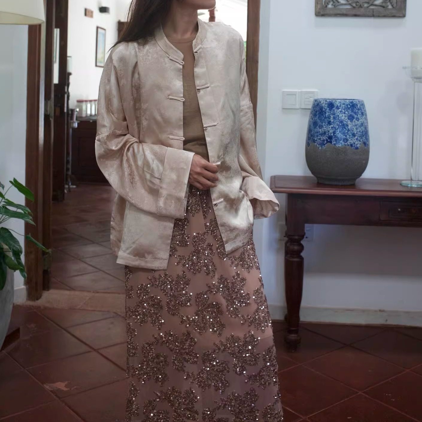 【TTDP】天天家新中式提花上衣清冷茶歇风复古盘扣立领外套11214,女装/女士精品,上衣,淘宝优惠券,粉丝福利购,淘宝优惠卷