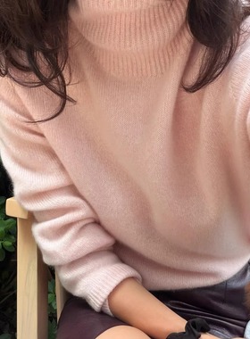 【TTDP】天天家慵懒风100%山羊绒高领打底衫软糯轻盈低调显贵1159