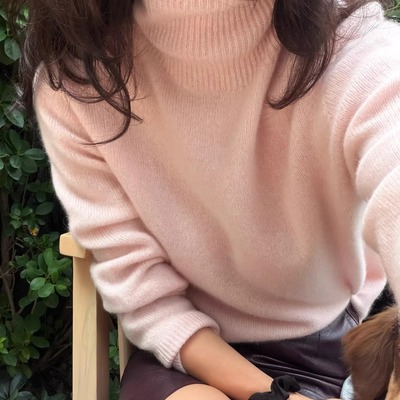 【TTDP】天天家慵懒风100%山羊绒高领打底衫软糯轻盈低调显贵1159