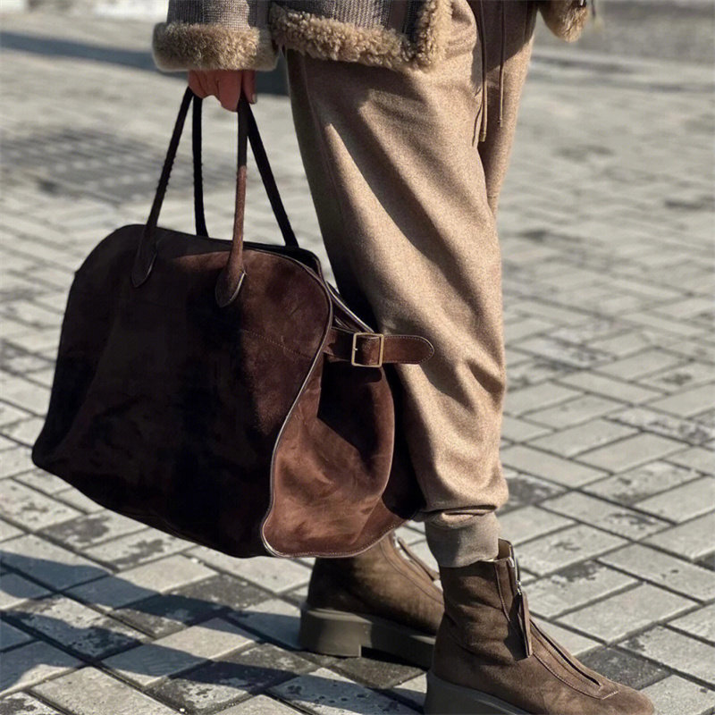 【ttdp】天天家真爱包margaux15意大利进口羊反绒皮手提包女b0175